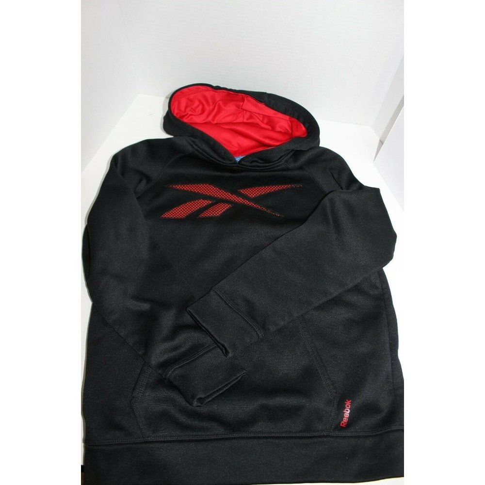 Reebok Red & Black Hoodie Hooded Sweatshirt Size Youth Small 🇺🇸 ❤️